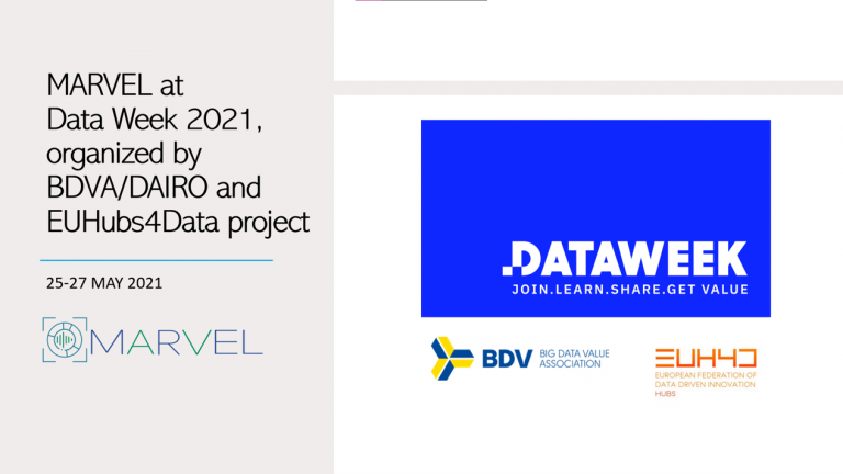 MARVEL at Data Week 2021 banner