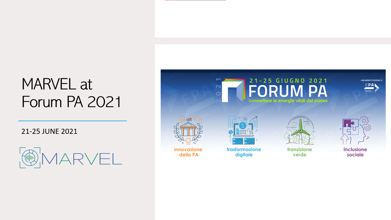 Read more about the article MARVEL at Forum PA 2021