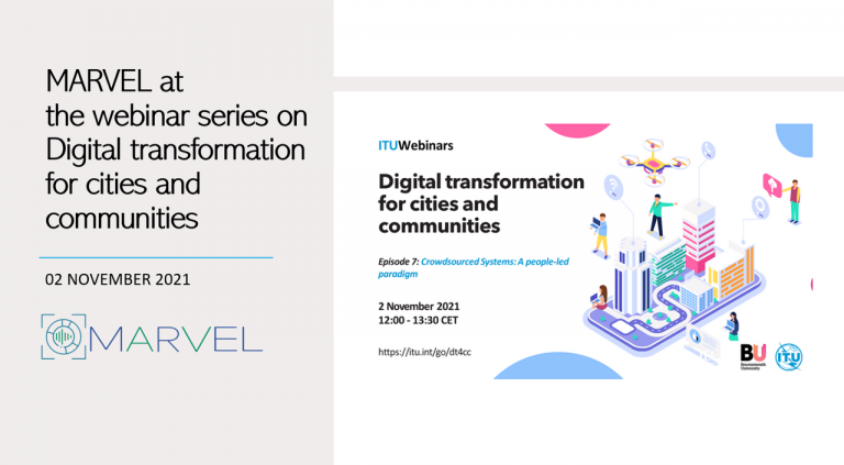 Banner for webinar on Digital transformation for cities and communities