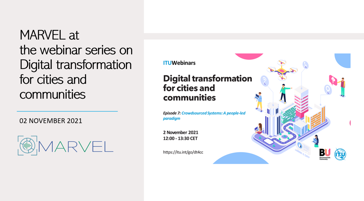 MARVEL at the webinar series on Digital transformation for cities and communities