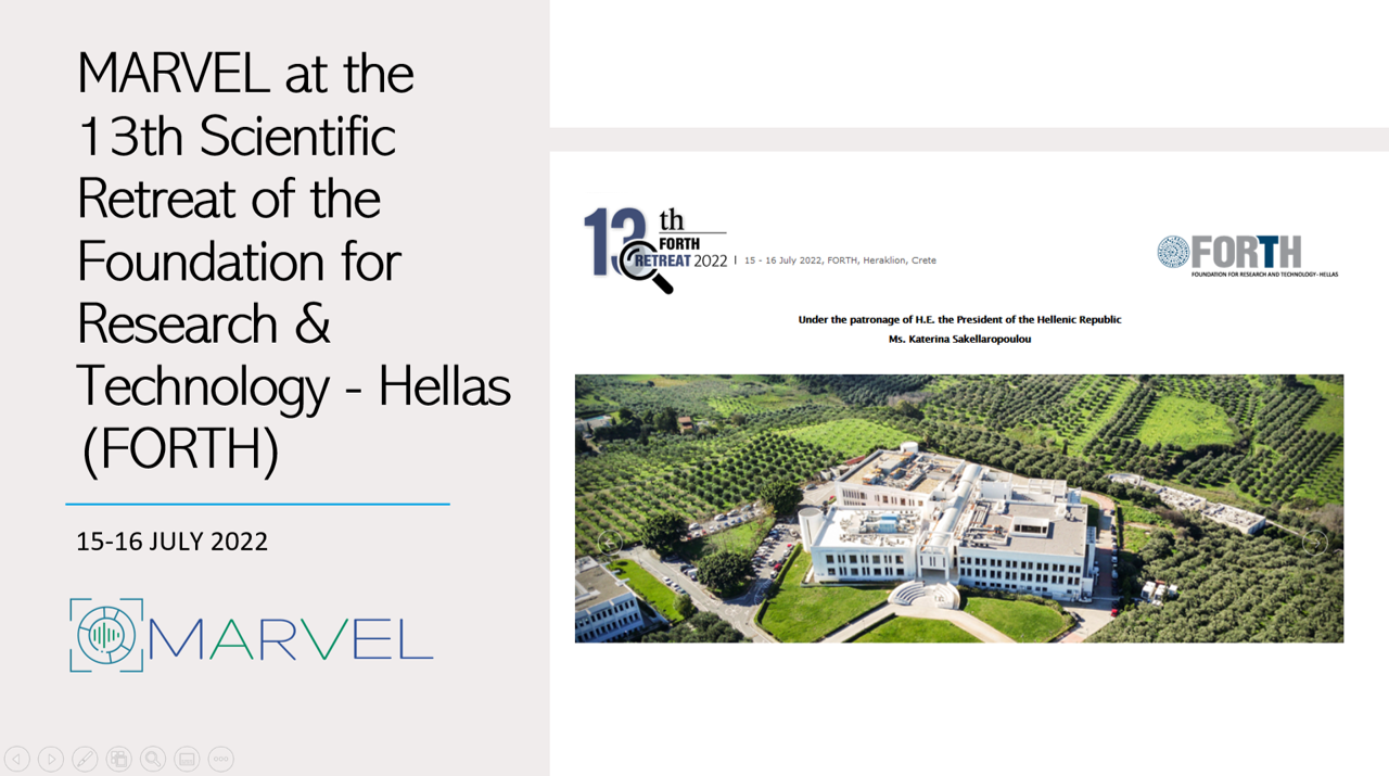 Read more about the article MARVEL at the 13th Scientific Retreat of the Foundation for Research & Technology – Hellas (FORTH)