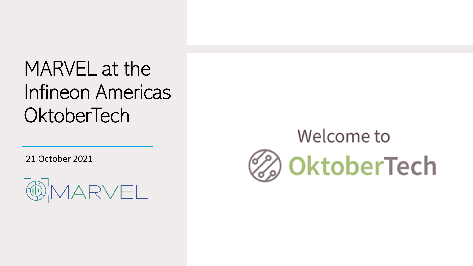 Read more about the article MARVEL at the Infineon Americas OktoberTech 2021