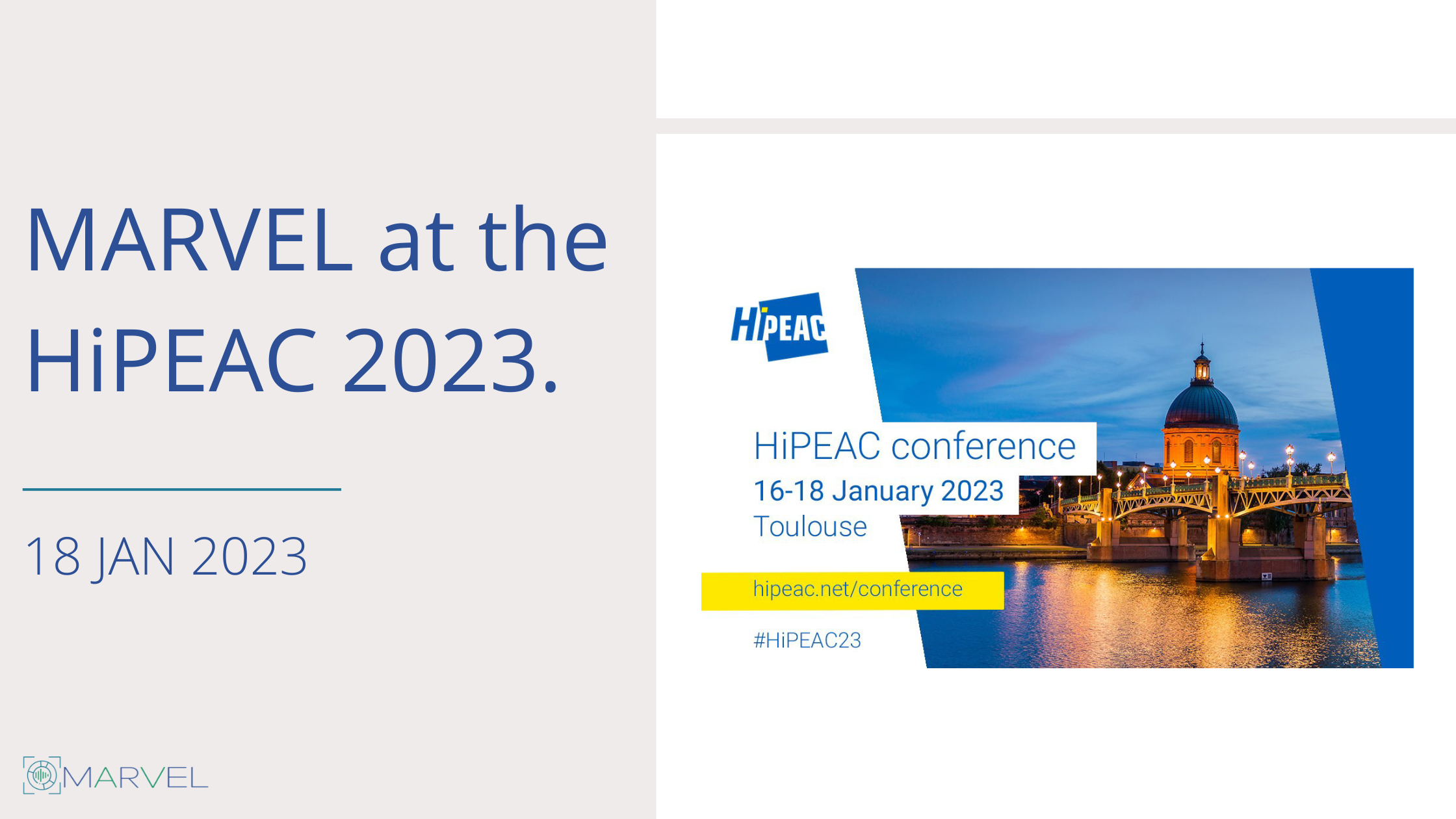 Read more about the article MARVEL at the HiPEAC2023