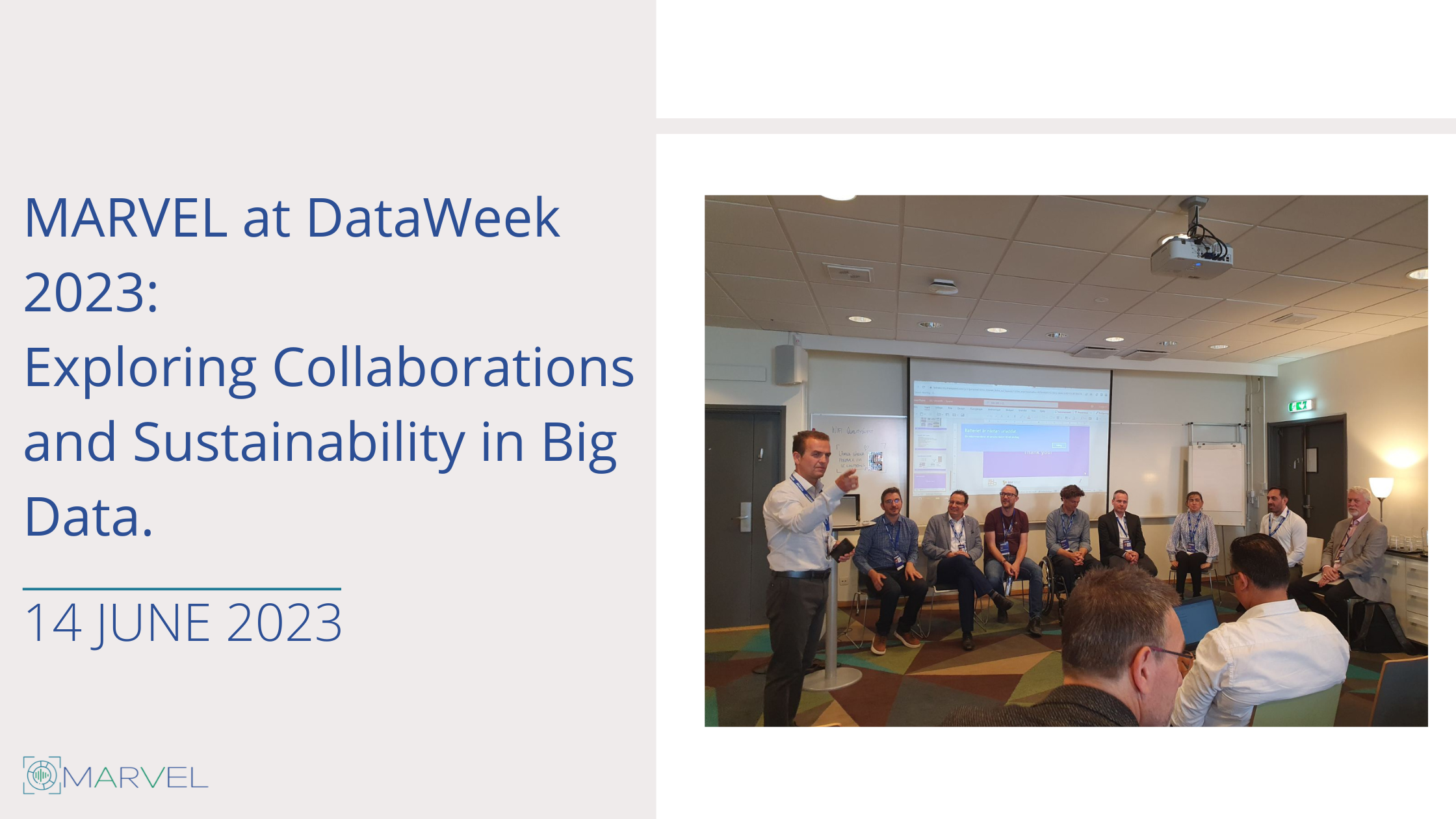 Read more about the article MARVEL Shines at DataWeek 2023: Exploring Collaborations and Sustainability in Big Data