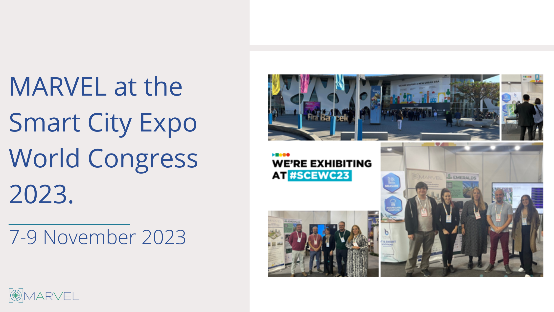Read more about the article MARVEL at the Smart City Expo World Congress 2023